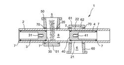 PISTON-TYPE TRANSFER PUMP DEVICE, METHOD FOR TRANSFERRING PARTICULATE SOLID MATTER USING SUCH A DEVICE, APPLICATION OF THE METHOD TO THE FEEDING OF A GASIFICATION REACTOR