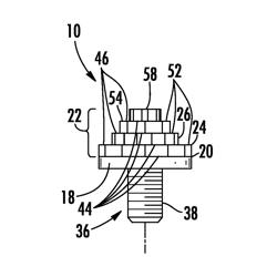 Wear indication system for compressor diaphragms of gas turbine engines