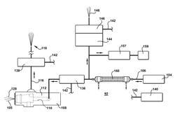 PREVENTING GAS FROM OCCUPYING A SPRAY NOZZLE USED IN A PROCESS OF SCORING A HOT GLASS SHEET