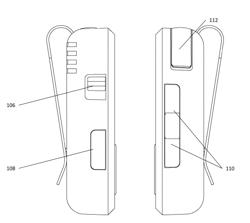 GOLF GPS DEVICE WITH A CLIP AND CHANGING USER INTERFACE OF THE DEVICE BASED ON CLIPPING