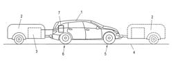 Method and test platform for developing a motor vehicle with several powered axles