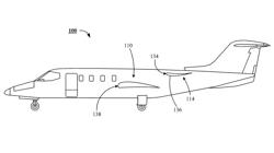 Inverted airfoil pylon for an aircraft