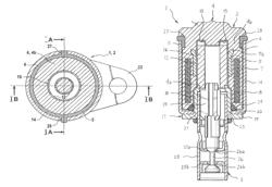 Electromagnetic actuating unit