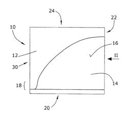 Molded member made of form-stabilized material and method for the manufacture thereof