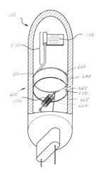 Lamp part fixing by shape memory alloy in the discharge tube of fluorescent lamps