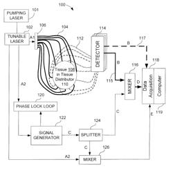 Pulsed lasers in frequency domain diffuse optical tomography and spectroscopy