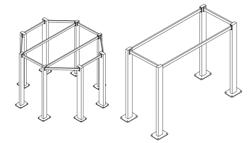 Modular exercise frame