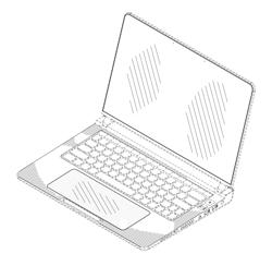 Electronic computer with an at least partially transparent input device