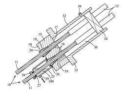 ANCHORING DEVICE FOR A MULTI-TENDON CABLE