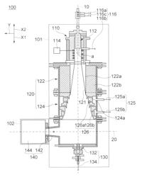 Apparatus for synthesizing nano particles, and method for synthesizing the nano particles using the same