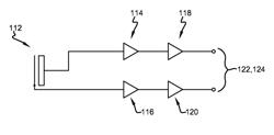 Fully differential low-noise capacitor microphone circuit