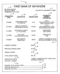 System for providing offers using a billing statement