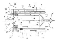 DEVICE HAVING A HEAT EXCHANGER FOR A THERMOELECTRIC GENERATOR OF A MOTOR VEHICLE AND MOTOR VEHICLE HAVING THE DEVICE