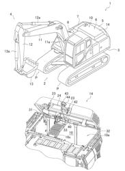 Engine hood for construction machine