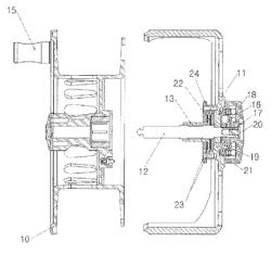 Rotation-restricting device for a fly reel spool