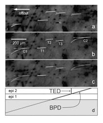 Method of producing epitaxial layers with low basal plane dislocation concentrations