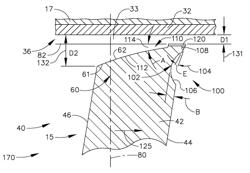 Rotor blade with reduced rub loading