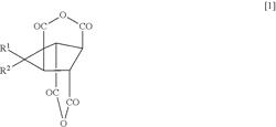 Cage-shaped cyclopentanoic dianhydride, method for production thereof, and polyimide