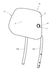 Motor-vehicle headrest