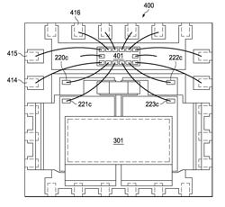 Vertically Stacked Power FETS and Synchronous Buck Converter Having Low On-Resistance