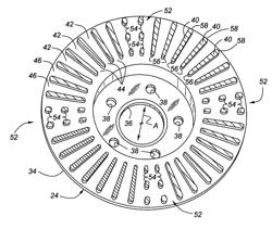 Vented disc brake rotor