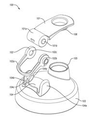 CONTAINER LID HAVING INDEPENDENTLY PIVOTING FLIP TOP AND HANDLE