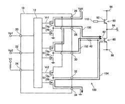 SEMICONDUCTOR DEVICE AND CIRCUIT FOR CONTROLLING POTENTIAL OF GATE OF INSULATED GATE TYPE SWITCHING DEVICE