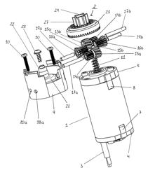 Gear with at least two gearing stages, a linear actuator including such a gear and a table leg including such a linear actuator