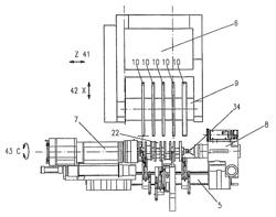 Grinding center and method for simultaneous grinding of a plurality of bearings and end-side surfaces of crankshafts