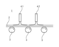 METHOD AND DEVICE FOR COATING A FLOAT GLASS STRIP