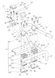 Handle device of work machine