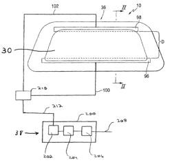 Vehicle transparency heated with alternating current