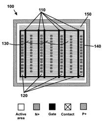 System and method for I/O ESD protection with floating and/or biased polysilicon regions