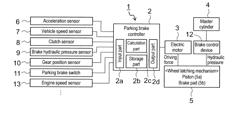 ENGAGEMENT POSITION STORAGE DEVICE AND BRAKE SYSTEM INCLUDING THE SAME