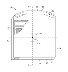 Position sensing device for a portable detection device