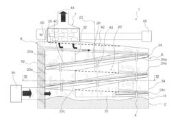 REACTIVE SOLID/HEAT-TRANSPORT GAS REACTOR INCLUDING A HELICAL DUCT IN WHICH THE SOLID AND THE GAS FLOW IN OPPOSITE DIRECTIONS