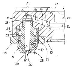 Device for Injecting a Liquid into an Exhaust Gas Flow and Exhaust Gas Aftertreatment System