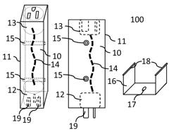 SEMI-PERMANENT MODULAR SURFACE MOUNTABLE ELECTRIC POWER DISTRIBUTION SYSTEM