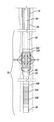 Apparatus for and method of deploying a centralizer installed on an expandable casing string