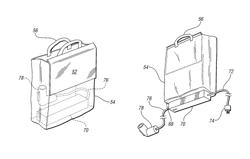 Removable carry bag integrated into door trim