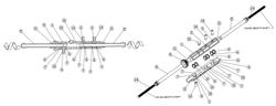 Twisting translational displacement pump cartridge