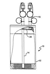 Splashguard and inlet diffuser for high vacuum, high flow bubbler vessel