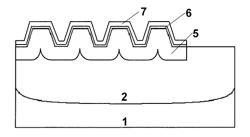 Semiconductor device having trapezoidal shaped trenches