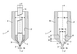 SPRAY DEVICE AND NOZZLE FOR A SPRAY DEVICE