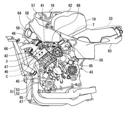 Intake structure of motorcycle