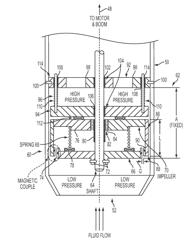 Submersible pump utilizing magnetic clutch activated impeller