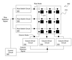 Light Emitting Device Array Billboard and Row Switch Circuit and Control Method Thereof