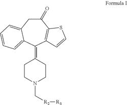 ANTI-ALLERGY BENZOCYCLOHEPTATHIOPHENE DERIVATIVES