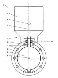 Vacuum valve with gas-tight shaft penetration