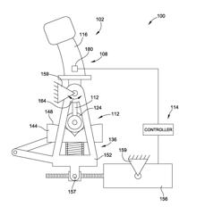 Fail-passive variable gradient control stick drive system